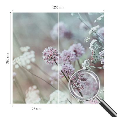 Papel de parede autocolante para quarto com estampa de flores silvestres
