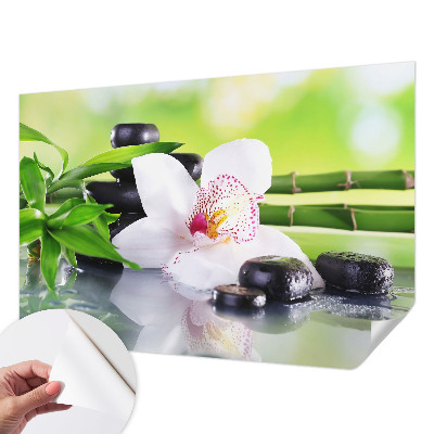 Papel de parede autocolante para sala com estampa 'A paz da natureza' para decoração de interiores