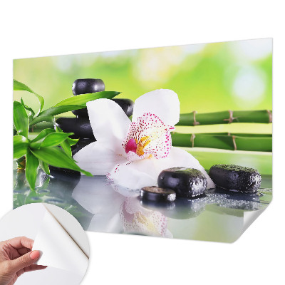 Papel de parede autocolante para sala com estampa 'A paz da natureza' para decoração de interiores
