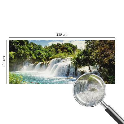 Autocolante de parede fotográfico com imagem de uma cachoeira deslumbrante