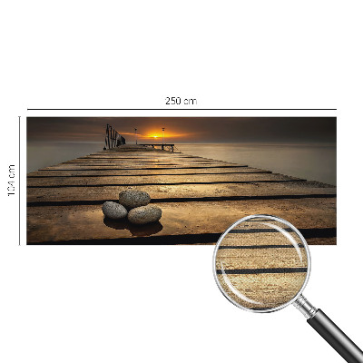 Papel de parede autocolante com estampa de pôr do sol