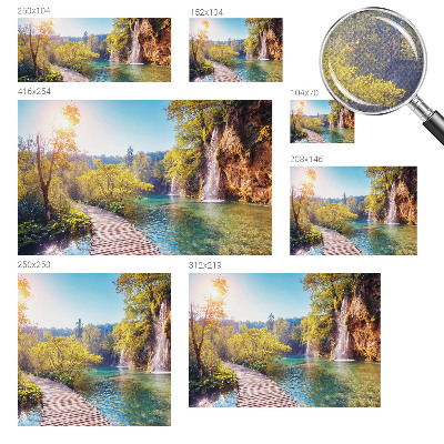 Papel de parede autocolante para sala com estampa de paisagem natural