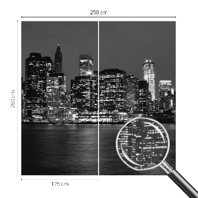 Papel de parede 3D Metrópole noturna