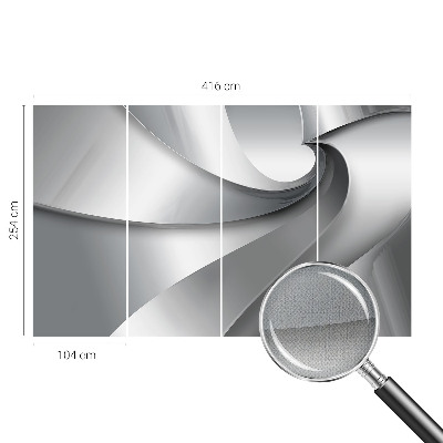 Papel de parede autocolante com padrão de espirais geométricas
