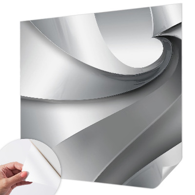 Papel de parede autocolante com padrão de espirais geométricas