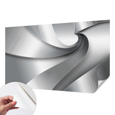 Papel de parede autocolante com padrão de espirais geométricas