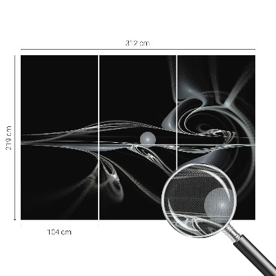 Papel de parede 3D Linhas fluidas