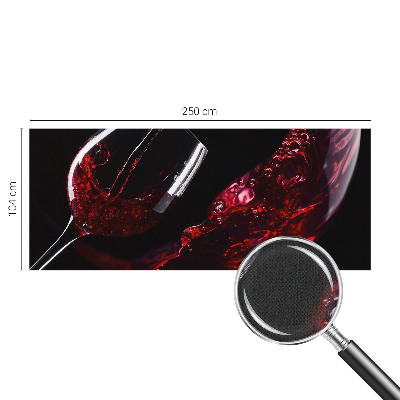 Papel de parede autocolante na cor vinho tinto