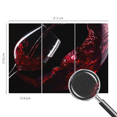 Papel de parede autocolante na cor vinho tinto