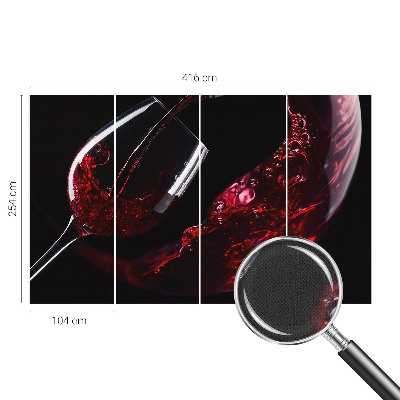 Papel de parede autocolante na cor vinho tinto