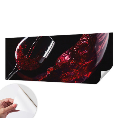 Papel de parede autocolante na cor vinho tinto