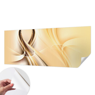Papel de parede autocolante para sala com padrão de linhas onduladas