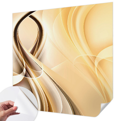 Papel de parede autocolante para sala Linhas onduladas