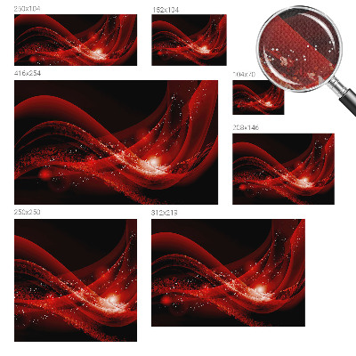 Autocolante de parede fotográfico Vórtice Vermelho