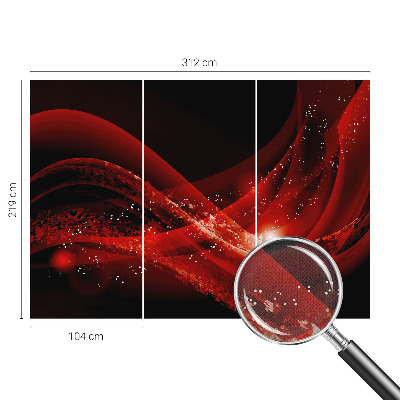 Autocolante de parede fotográfico Vórtice Vermelho