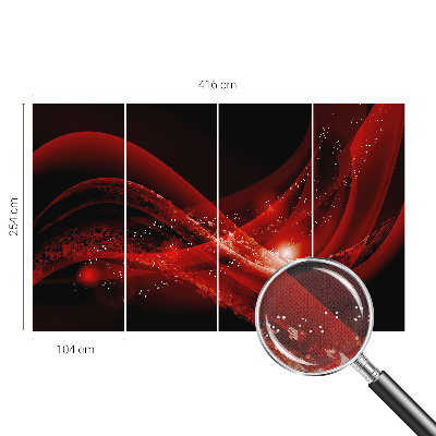 Autocolante de parede fotográfico Vórtice Vermelho