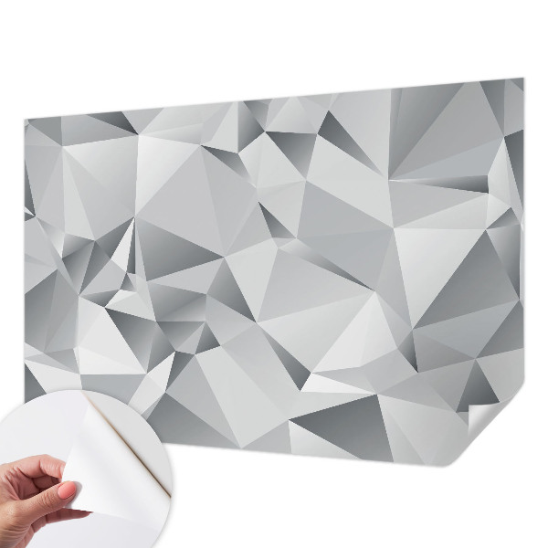 Papel de parede 3D com padrão de geometria abstrata
