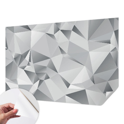 Papel de parede 3D com padrão de geometria abstrata