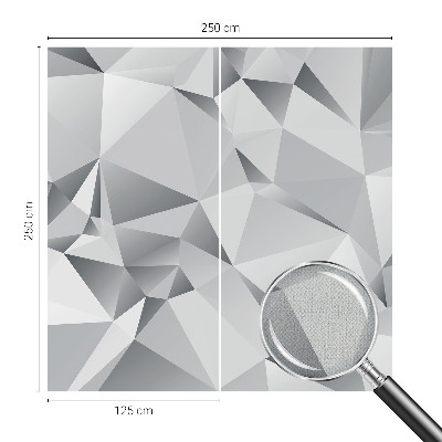 Papel de parede 3D com padrão de geometria abstrata