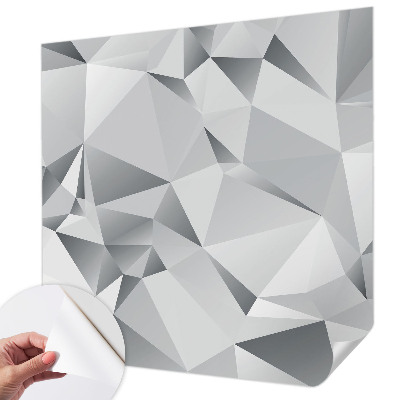 Papel de parede 3D com padrão de geometria abstrata
