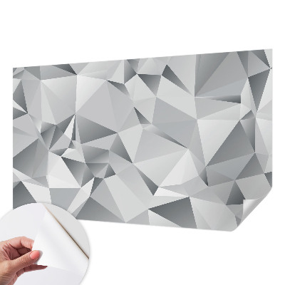 Papel de parede 3D com padrão de geometria abstrata