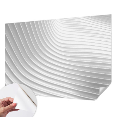 Papel de parede autocolante com padrão de ondas elegantes