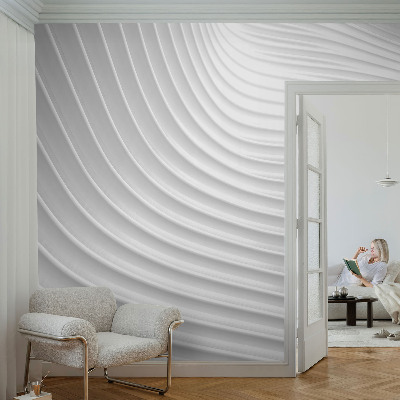 Papel de parede autocolante com padrão de ondas elegantes