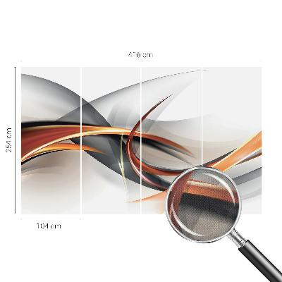 Papel de parede infantil Dinâmica abstrata