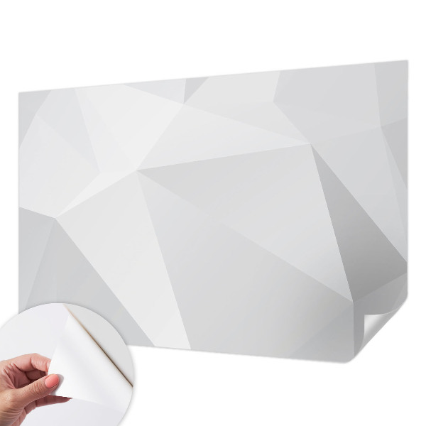 Papel de parede para criança com padrão de triângulos cinzentos