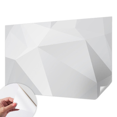 Papel de parede para criança com padrão de triângulos cinzentos
