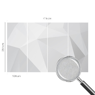 Papel de parede para criança com padrão de triângulos cinzentos