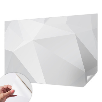 Papel de parede para criança com padrão de triângulos cinzentos