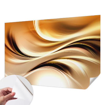 Papel de parede autocolante para sala com padrão de linhas fluidas