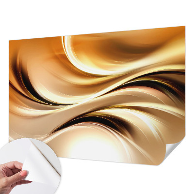 Papel de parede autocolante para sala com padrão de linhas fluidas