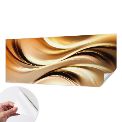 Papel de parede autocolante para sala com padrão de linhas fluidas