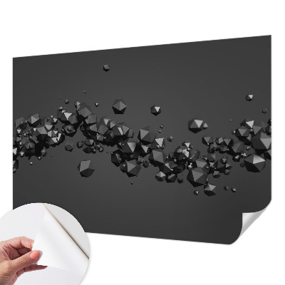 Papel de parede autocolante para quarto caroços pretos