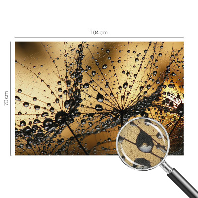 Papel de parede 3D com gotas delicadas