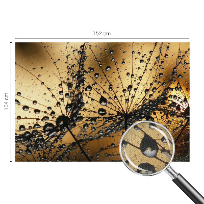 Papel de parede 3D com gotas delicadas
