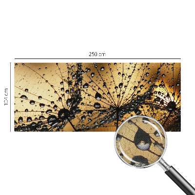 Papel de parede 3D com gotas delicadas