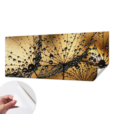 Papel de parede 3D com gotas delicadas
