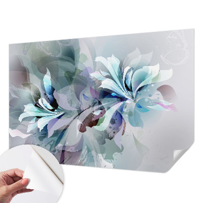 Papel de parede para criança com padrão de abstração floral