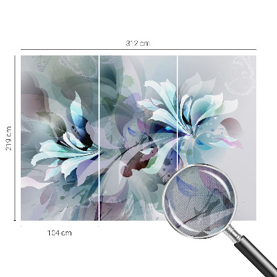 Papel de parede para criança com padrão de abstração floral