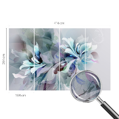 Papel de parede para criança com padrão de abstração floral