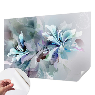 Papel de parede para criança com padrão de abstração floral