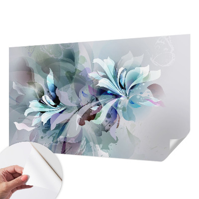 Papel de parede para criança com padrão de abstração floral