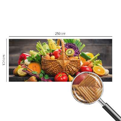 Papel de parede infantil riqueza frutada