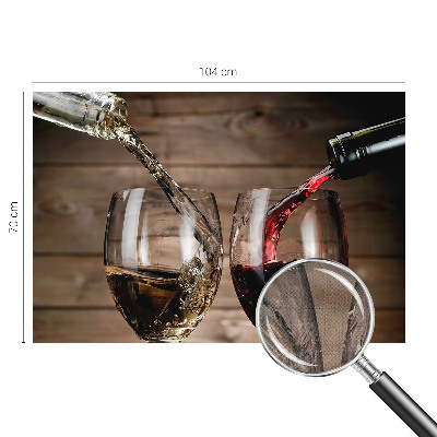 Papel de parede autocolante para sala com padrão de taças de vinho