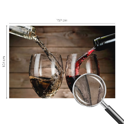 Papel de parede autocolante para sala com padrão de taças de vinho