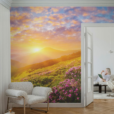 Papel de parede autocolante com padrão Oeste Montanhoso