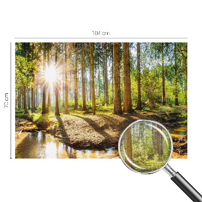 Papel de parede autocolante para sala Idílio na floresta